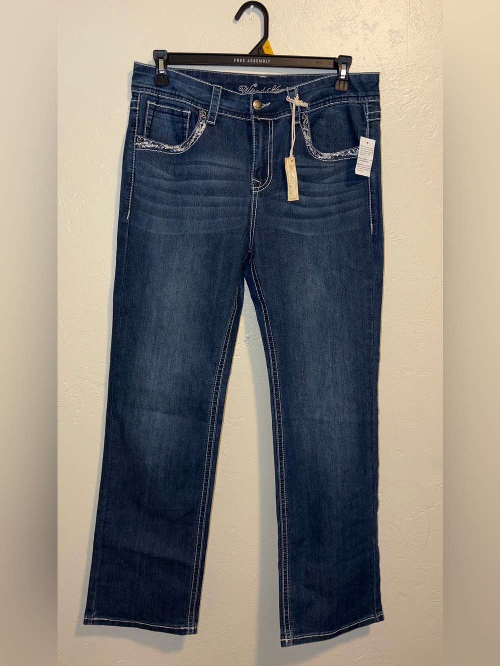 Classic Straight Leg Women’s Jeans in Dark Blue